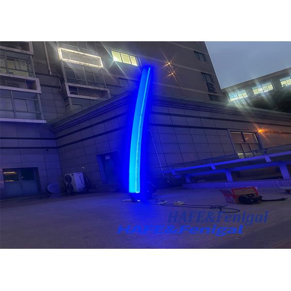 2.5M LED Glowing Pillar For Event Inflatable Lighting Pillar Inflatable Hanging Intrack Tube Column