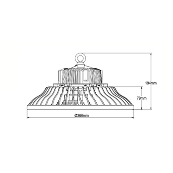 26000lm 200 Watt Low Bay Lighting Fixtures Industrial Warehouse Lighting