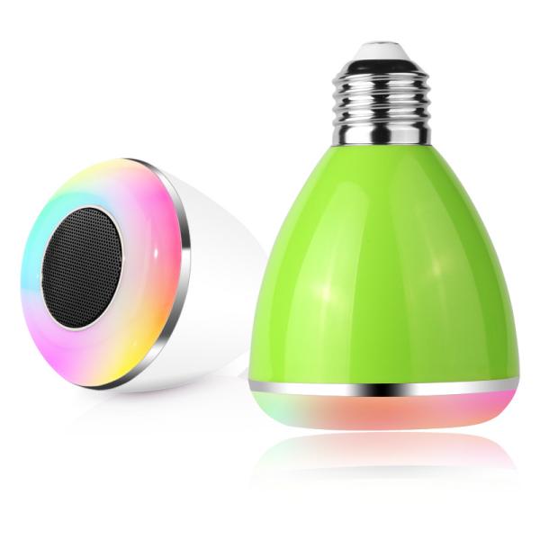 Dimmable Bluetooth Music Light Bulb Aluminum Cover For LED Heat Releasing
