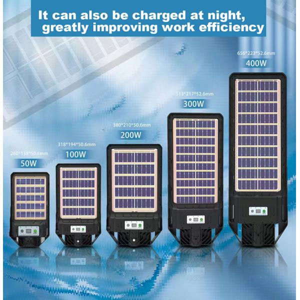 ABS Material Solar Motion Sensor Waterproof Security Yard IP68 All In One Led Street Light