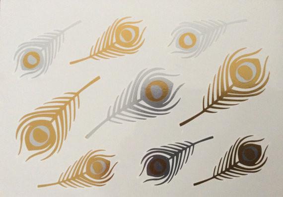 Gold foil tattoo