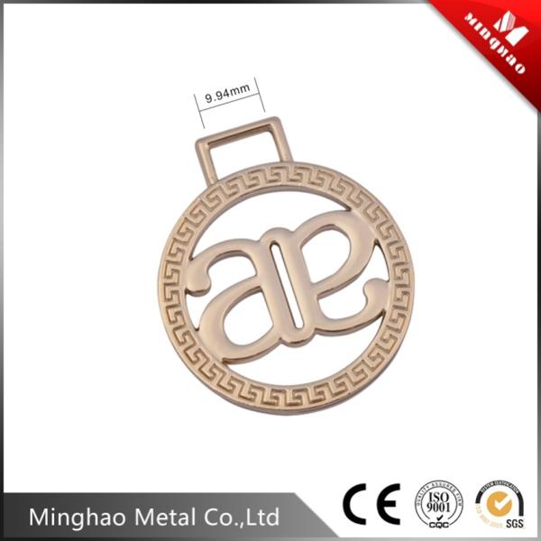 Luxury handbag metal logo tag for bag parts,Customer size,Iron Wire logo tag