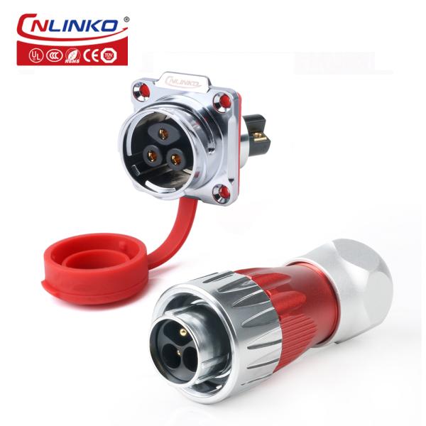 M24 Electrical 3 Pin Industrial Waterproof Power Connector IP68 Waterproof Connector