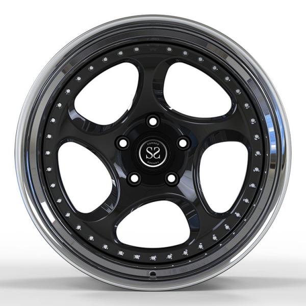 Porsche 997 5x130 Big Lip 5x130 19 Inch Wheels Polish 2 PC Forged Staggered