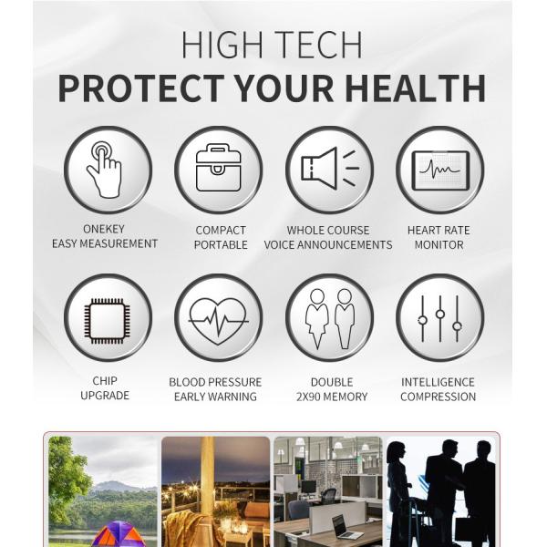 Wrist Electronic Home Blood Pressure Device 2X99 Sets With Large Screen Display