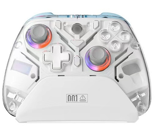 ABS Wireless Gamepad for Nintendo for Switch Lite OLED 2 Motion Sensing Vibration & Rapid Fire Back Buttons Transparent PC