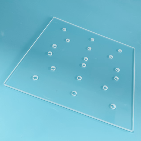 Standard Dimension Quartz Glass Sheet Ultra High Flatness For 9 Inch Wafer