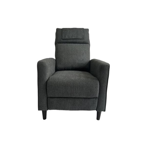 Accent Chair with Ottoman Set Velvet Reclining Reading Armchair with Adjustable Backrest for Living Room
