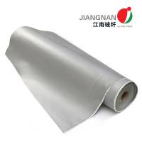 tela da fibra de vidro da proteção contra o calor 260℃ de 0.45mm com colagem do silicone um lado