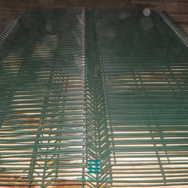 3d Garden Weld Mesh Fence Panels Low Carbon Iron Wire PVC Coated Green Color