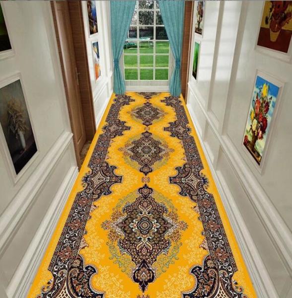 European Classical Style Large Commercial Floor Mat Hotel Entrance Corridor Stairway Mat