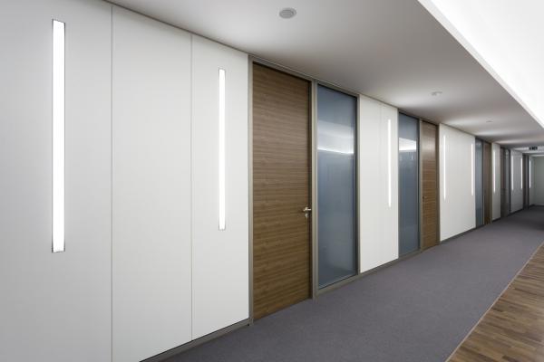 Murs de cloisons en verre à cadre en aluminium pour bureaux Murs en verre double vitré insonorisé