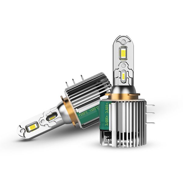 36W H15 LED Headlight Bulb Error Free One Piece Design Silent Cooling Car Lamp