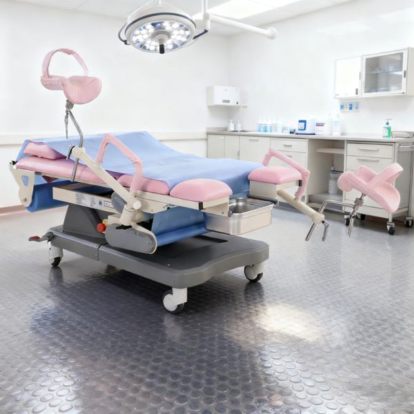 Premium OB/GYN Exam Table with Integrated Pelvic Tilt and Waste Basin