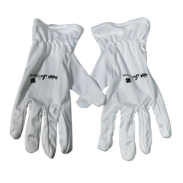 White S M L 100% Microfiber Sweat Absorption Anti Static Gloves