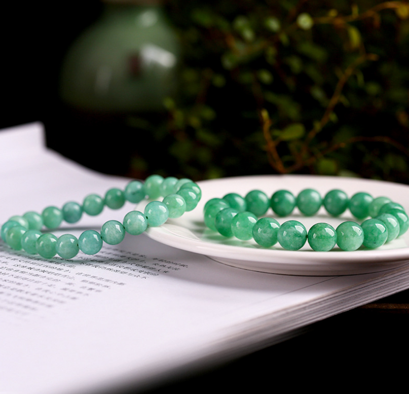 Retractable Jade Beading Natural Gemstone Bracelet