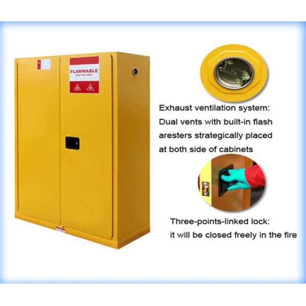 350 LBS Steel Vertical Flammable Safety Cabinet For Harmful Gas Storage
