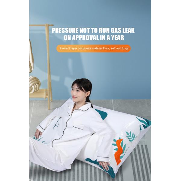 Ahorro de espacio Bolsas de sello de vacío para colchas de toda la temporada Logotipo impreso a medida y ahorre 75% de espacio