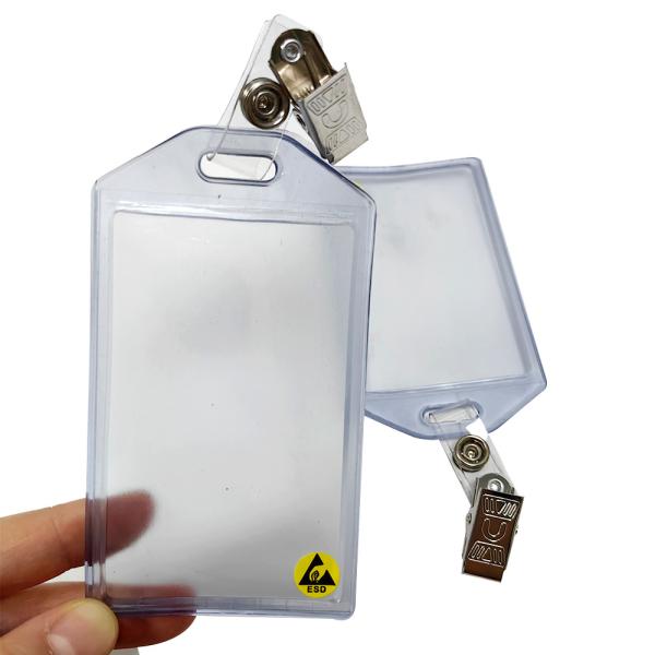 Transparent WorK Plate Office Stationery ESD Antistatic Work Badges