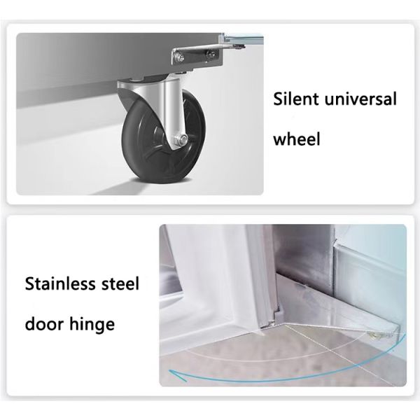 Business Food Glass Door Display Freezer Upright Display Freezer Customized Logo