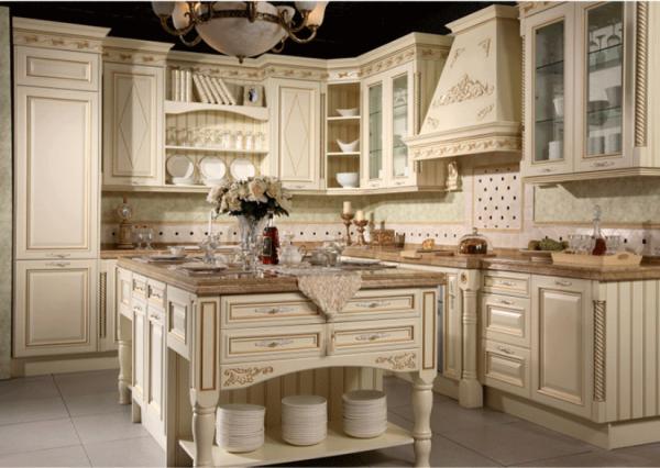 With  Quartz Stone Table Top Glass Cabinet Solid Wood Cabinets Factory Direct