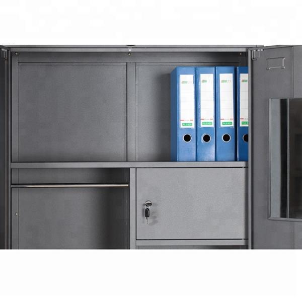 Bedroom Waterproof  2 Door Metal Wardrobe Closets