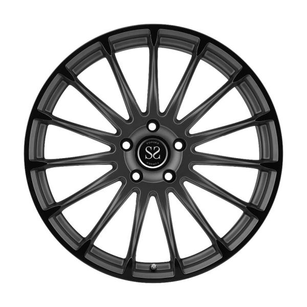 as bordas pretas matte da roda da liga da mancha de 17 polegadas para bordas côncavas da venda esporte do carro de 18 polegadas rodam a borda