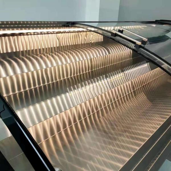 Stainless Steel Fruit Vegetable Display Ladder Cabinet Commercial Multi Step