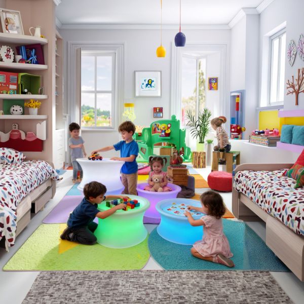 Customize Kids LED Sand Table With Color Changing Lights Sensory Play Activity For Daycare Furniture Montessori Toy