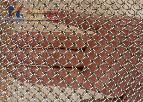 1.0mm Artistic Honeycomb Coil Drapery Mesh Decorative Partitions Aluminium