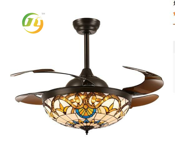 Азиатский Фумат Все Финляндия стиль круглый 110V 42inch 36W LED скрытый скрытый лезвие потолочный вентилятор со светом 220V