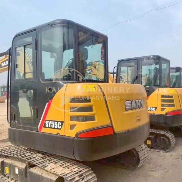 Sany SY 55 Excavator with 0.23 m3 Bucket Capacity 5000 KG Machine Weight in Shanghai