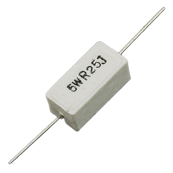 5W 0.22 Ohm 5% Wire Wound Ceramic Cement Resistor