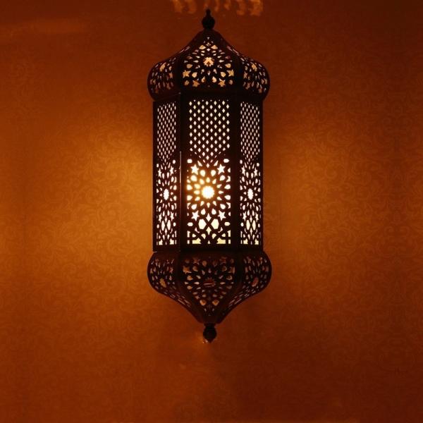 Handmade Living Room Vintage Copper Wall Light With 50000 Hous Lifespan