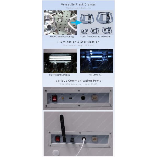 Refrigerated Linear Orbital Incubator Shaker 50mlx96 Laboratory Incubator Shaker ST-203RX2