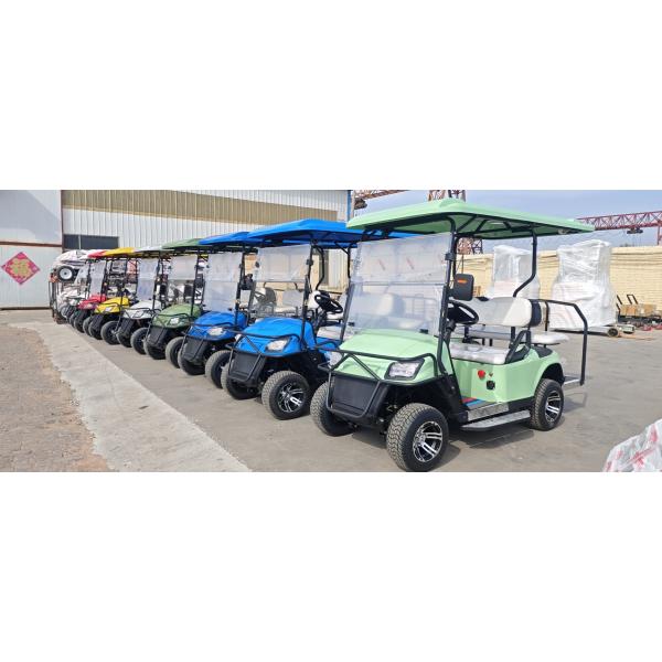 Velocidad máxima de viaje 45km/h 4 Pasajeros Carritos de golf eléctricos de mano Baterías 48v Off Road Club Car Rolls Royce Modelo Ford tapa a prueba de agua