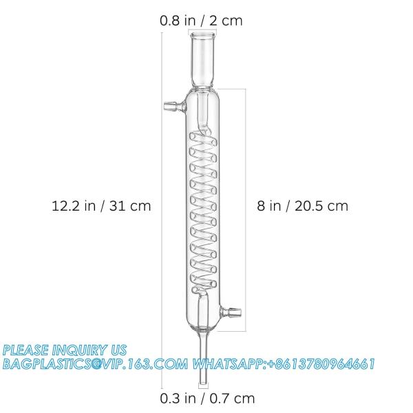 Distillation Chemistry lab Glassware Tube Glass Chemistry Laboratory Tube Allihn Condenser Glass Soxhlet Extractor