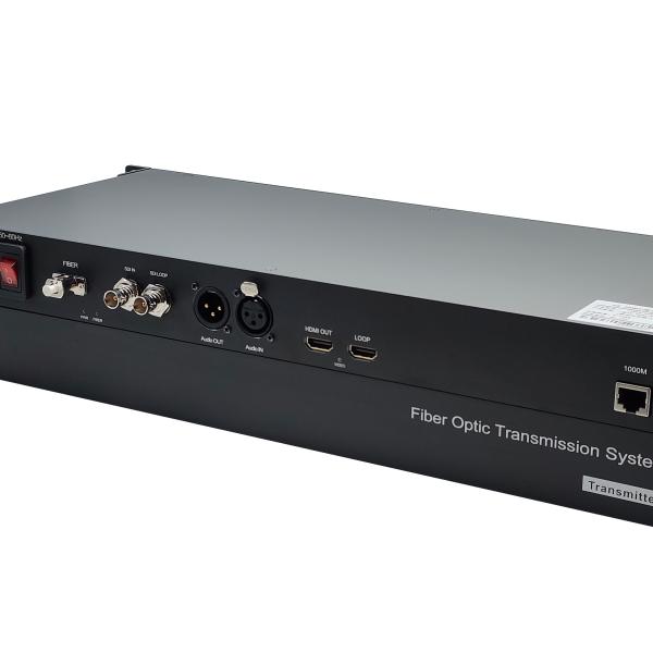 4CH 12G SDI Fiber Optical Converter With XLR Audio/ HD-MI Video/ Gigabit Ethernet