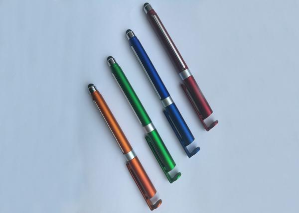 New hot-selling Mobile phone stents Banner Touch Metal Pen with customized logo or silk printing for promotion