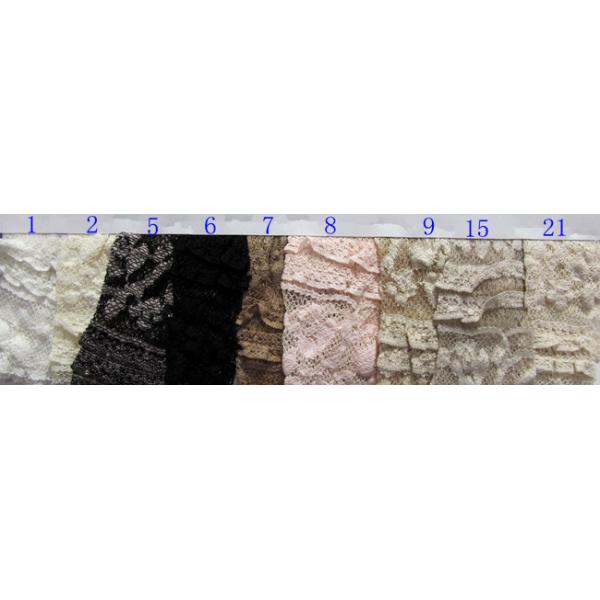 Eco-Friendly Stretch Lace Fabric For Dresses , Multi Color Lace Fabric CY-LW0480