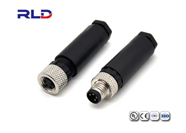 Metal Waterproof DC Plug Male Female Cable Wire Connector Nut Locking