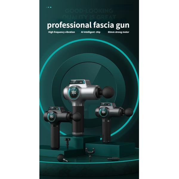 Pistola Masajeadora de Fascia de Percusión Eléctrica Vibratoria para Cuerpo, Masaje Profundo de Tejidos Musculares