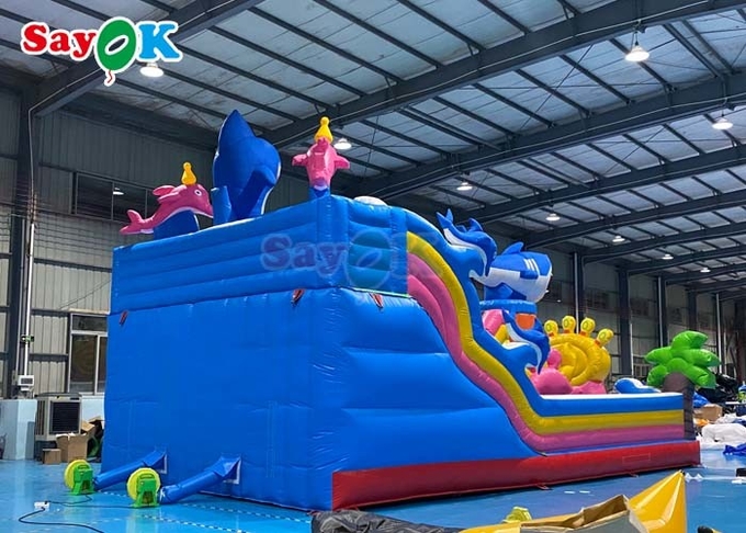 Надувный слайд коммерческий взрыв вверх прыгающий комбо скачок дом надувный слайд