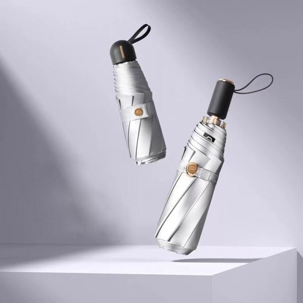 Titanium Silver Victoria-Secret Printing Flower Umbrella for Adults and Corporate Gifts