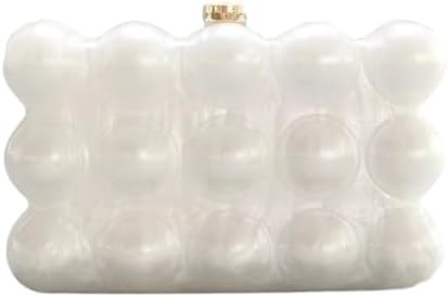 Акриловый вечерний сумка с сцеплением для женщин Шкалочная форма плечевая кроссбоди сумка блестящая мраморная сумочка сумочка