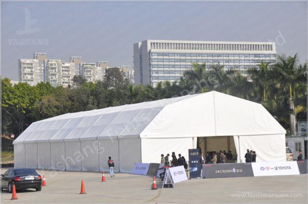 Professional 15X40 M Double Pitch Car Show Outdoor Exhibition Tents Environmentally Friendly