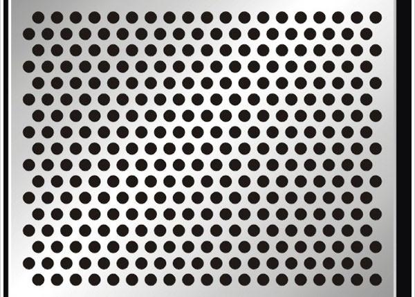 Sliver Galvanized Perforated Metal Mesh ISO9001 Approval 2mm Round Hole