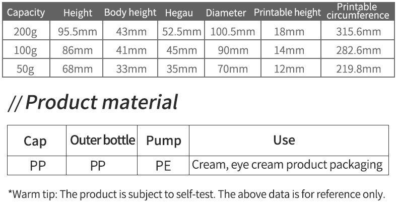 Custom All PP 200g 100g 50g Macaron Cream Jar with Matte Finish for Body Lotion, Face Body Scrub Butter Container Jar Hair Mask
