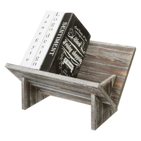 Living Room Wooden Book Display Retro Style Organizer for Magazine Book Files Albums