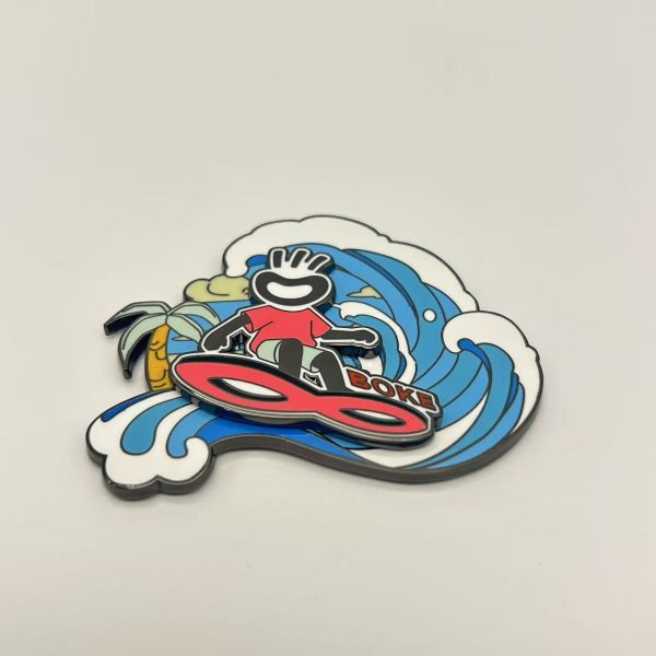 Custom Rotating fridge magnet with hard enamel technology